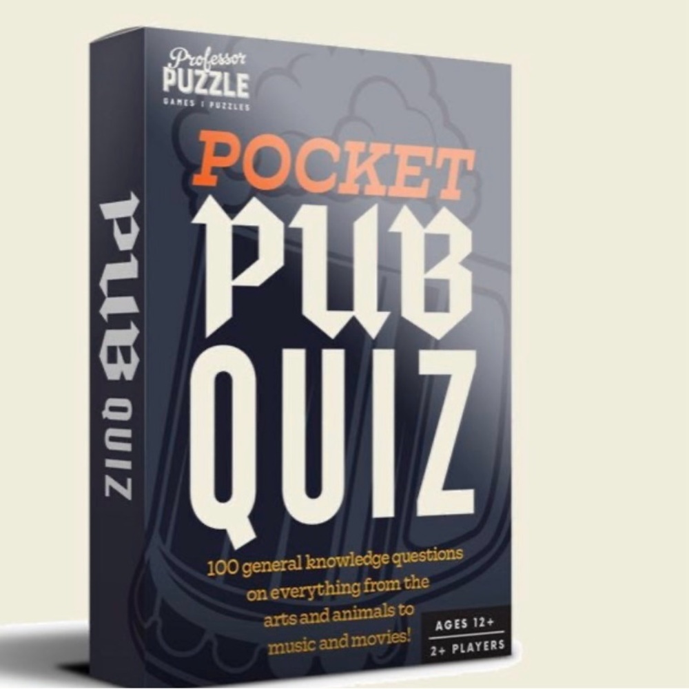 New pocket pub quiz card game